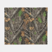 Hunting Camouflage Pattern フリースブランケット (正面(横))