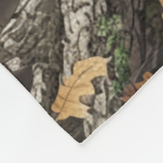 Hunting Camouflage Pattern フリースブランケット (角)