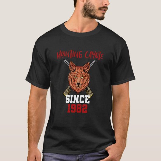 Hunting cayote since 1982 tシャツ (正面)