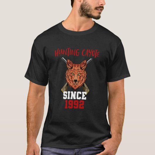 Hunting cayote since 1992 tシャツ (正面)