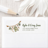 Hunting Clothesline Camo Boy Baby Shower ラベル (インサイチュ)