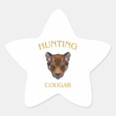 hunting cougar sticker 星シール (正面)