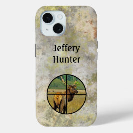 Hunting Crosshairs on Elk personalize iPhone 15ケース