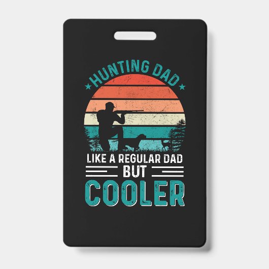 Hunting Dad バッジ (正面)