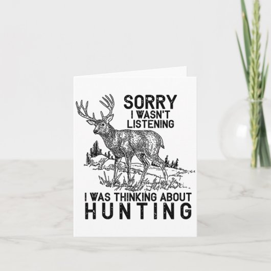 Hunting - Deer Funny Quote Hunter Gift Tank Top  カード (正面)