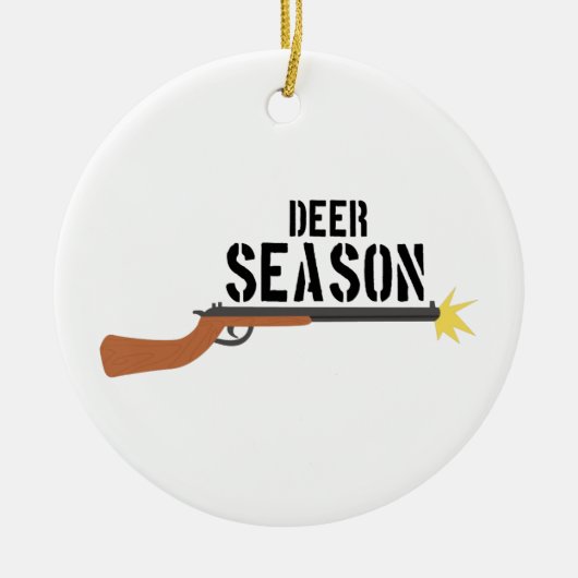 Hunting_DeerSeason セラミックオーナメント (正面)