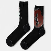 Hunting Dog Socks Hound Dog Socks Customize ソックス (左)
