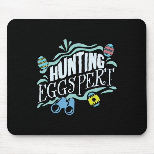 Hunting Eggspert Easter Bunny Egg  マウスパッド (正面)