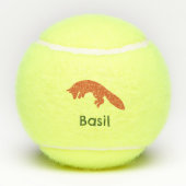 Hunting fox tennis ball テニスボール (裏面)