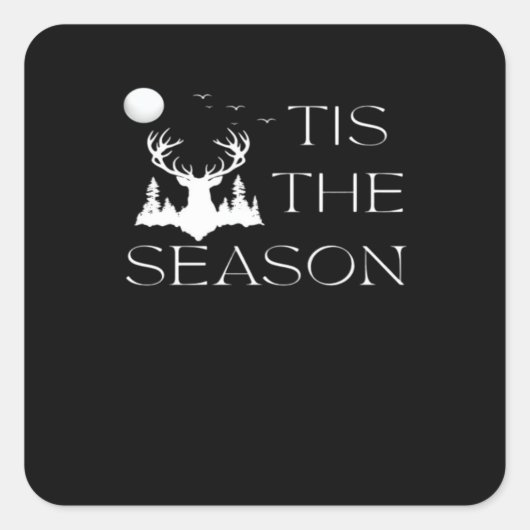 Hunting Fun Hunting Archery For Bowhunters Outdoor スクエアシール (正面)