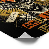 Hunting In My Veins Jesus In Heart Christian Deer  ポスター (角)