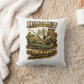 Hunting Is Cheaper Than Therapy クッション (ブランケット)