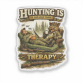 Hunting Is Cheaper Than Therapy シール (正面)