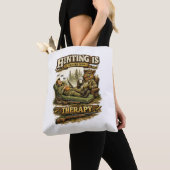 Hunting Is Cheaper Than Therapy トートバッグ (クローズアップ)