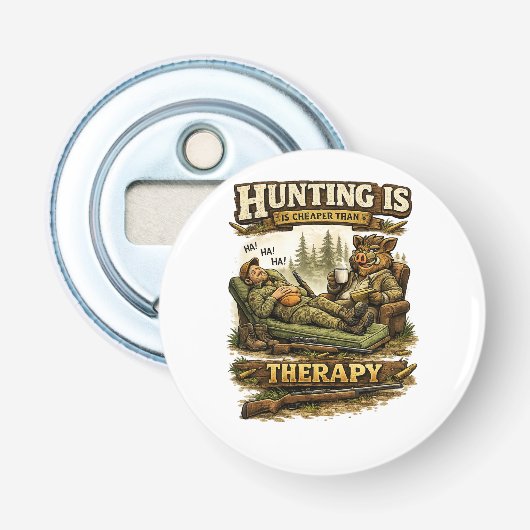 Hunting Is Cheaper Than Therapy 栓抜き (正面)