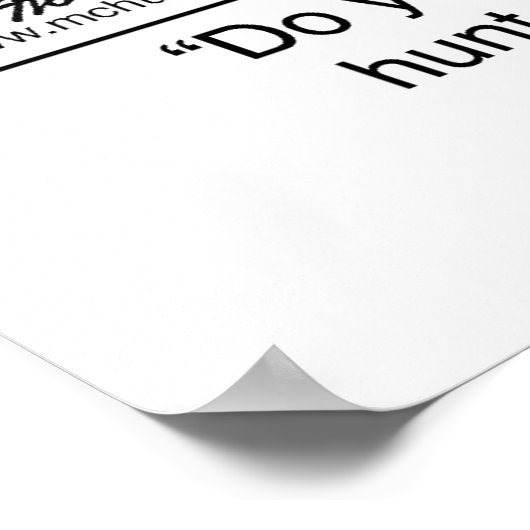 Hunting License 1040 ポスター (角)