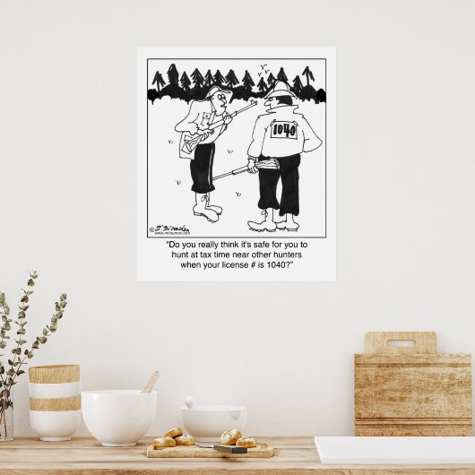 Hunting License 1040 ポスター (キッチン)