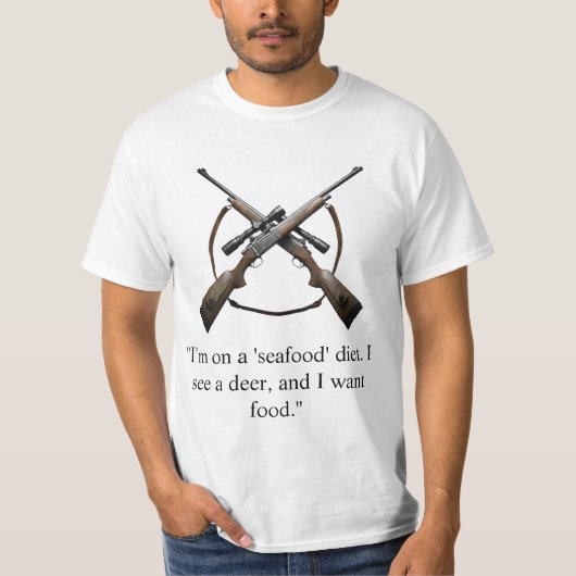 Hunting T-shirt with funny quote Tシャツ (正面)