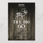 Hunting Wildlife Outdoorsman Adult Birthday Party 招待状 (正面)