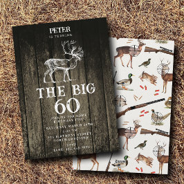 Hunting Wildlife Outdoorsman Adult Birthday Party 招待状