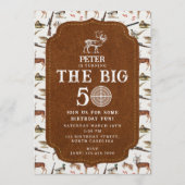 Hunting Wildlife Outdoorsman Adult Birthday Party 招待状 (正面)