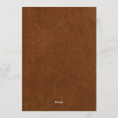 Hunting Wildlife Outdoorsman Kids Birthday Party 招待状 (裏面)