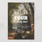 Hunting Wildlife Outdoorsman Kids Birthday Party 招待状 (正面)