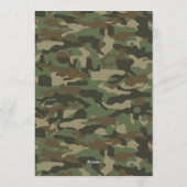 Hunting Wildlife Outdoorsman Kids Birthday Party 招待状 (裏面)