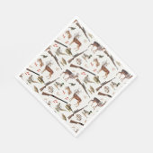 Hunting Wildlife Outdoorsman Pattern スタンダードランチョンナプキン (角)