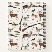 Hunting Wildlife Outdoorsman Pattern ノートブック (裏面)