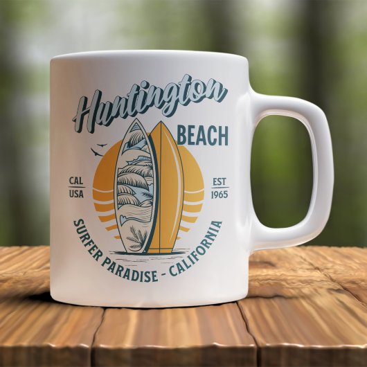 Huntington Beach California Funny California Beach コーヒーマグカップ