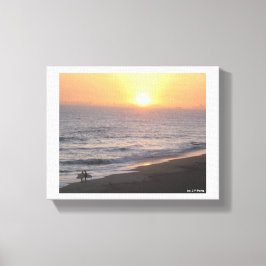 Huntington Beach "Surf City" キャンバスプリント