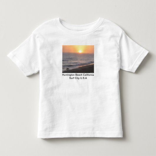 Huntington Beach "Surf City" トドラーTシャツ (正面)