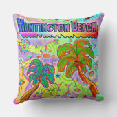 Huntington Beach Vacation Target Pillow クッション (裏面)