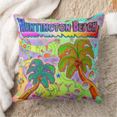 Huntington Beach Vacation Target Pillow クッション (ブランケット)