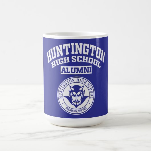 Huntington High School NY 同窓会マグ コーヒーマグカップ (中央)
