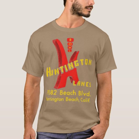 Huntington Lanes - Huntington Beach, CA - Vintage Tシャツ (正面)