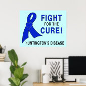 Huntington's Disease Fight for the Cure ポスター (ホームオフィス)