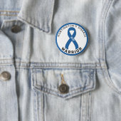 Huntington's Disease Warrior Ribbon White Button 缶バッジ (インサイチュ)
