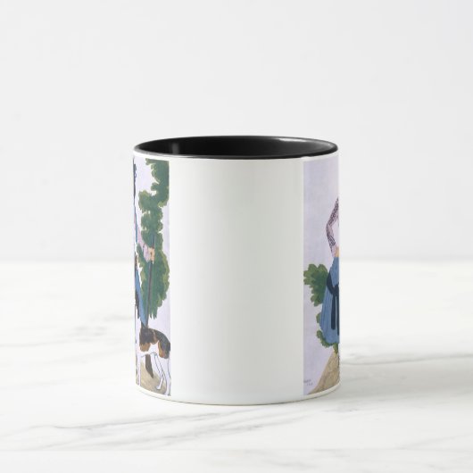 Huntressのためのデザイン、1922年を着せて下さい(色のlith マグカップ (中央)