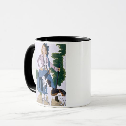 Huntressのためのデザイン、1922年を着せて下さい(色のlith マグカップ (正面左)