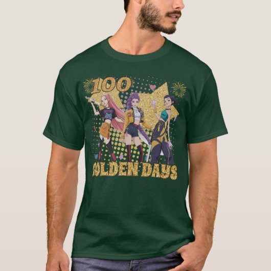 Huntrix Kpop デーモンハンターズ 100 Golden Days Tシャツ (正面)