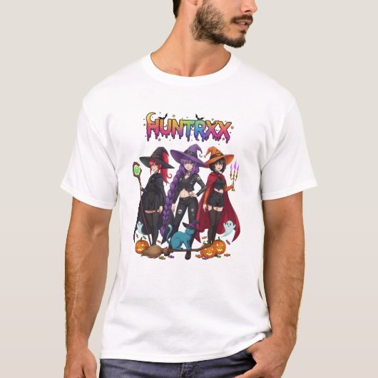 HUNTRRXX Witches with Cat and Pumpkins - Spooky  Tシャツ (正面)