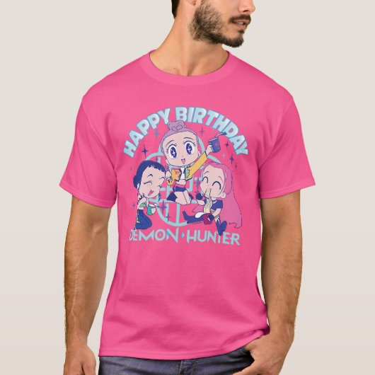 HUNTRX 誕生日 公式ライセンス ファミリー 家族 Tシャツ (正面)