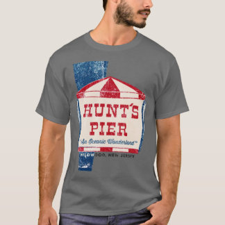 Hunt's Pier T-Shirt - Wildwood, NJ Retro Jersey Sh Tシャツ