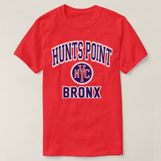 Hunts Point Bronx Nyc Varsity Style 2 Tシャツ (デザイン正面)