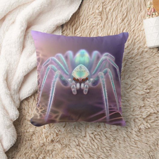 Huntsman 3D Fractal Art Spider クッション (ブランケット)