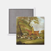 Huntsman and Hounds, 1809 (キャンバス上の油) マグネット (正面/裏面)