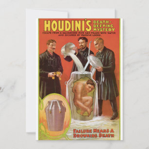 Huodini's Death Defying Mystery, 1908年のポスター