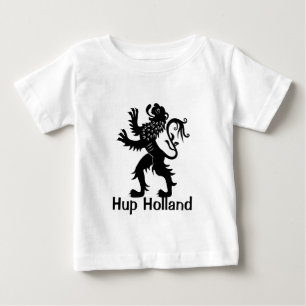 Hupオランダ-オランダのライオン ベビーTシャツ